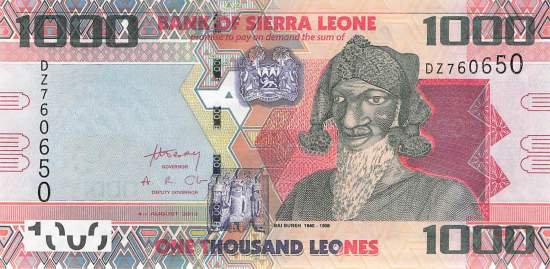Sierra Leone p30b 1000 Leones 2013